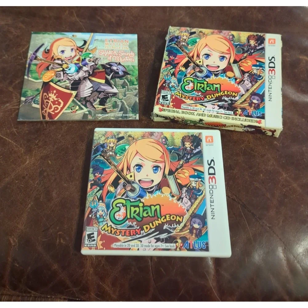 Etrian Mystery Dungeon Special Edition Nintendo 3DS 2015 CIB Outer Box Music CD